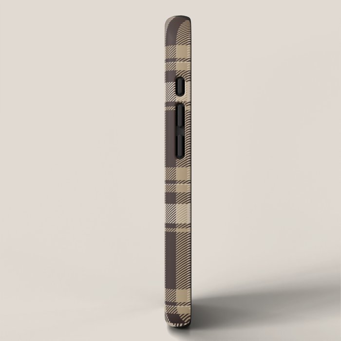 Classic Neutral Plaid Pattern iPhone Case Gallery Image 2