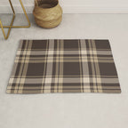 Classic Neutral Plaid Pattern Rug Gallery Image 1