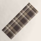Classic Neutral Plaid Pattern Yoga Mat Gallery Image 1