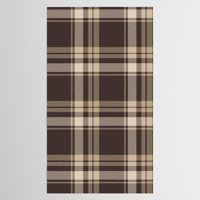 Classic Neutral Plaid Pattern Tablecloth Gallery Image 2