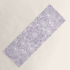 Boho, Mandala, Flower, Purple Yoga Mat Gallery Image 1