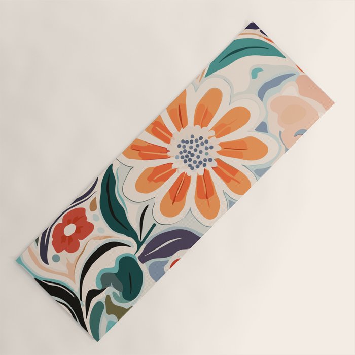 Charlotte Flower Market Print Yoga Mat Gallery Image 1