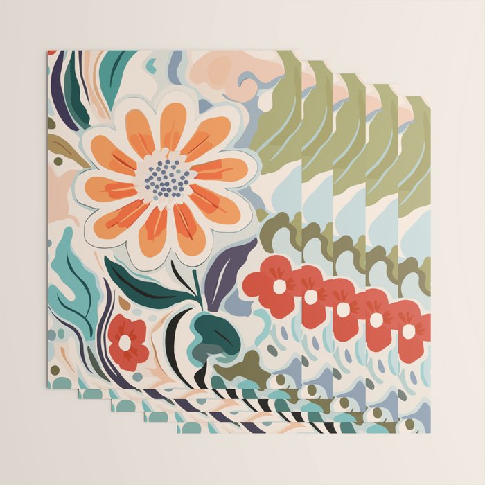Charlotte Flower Market Print Wrapping Paper Gallery Image 3