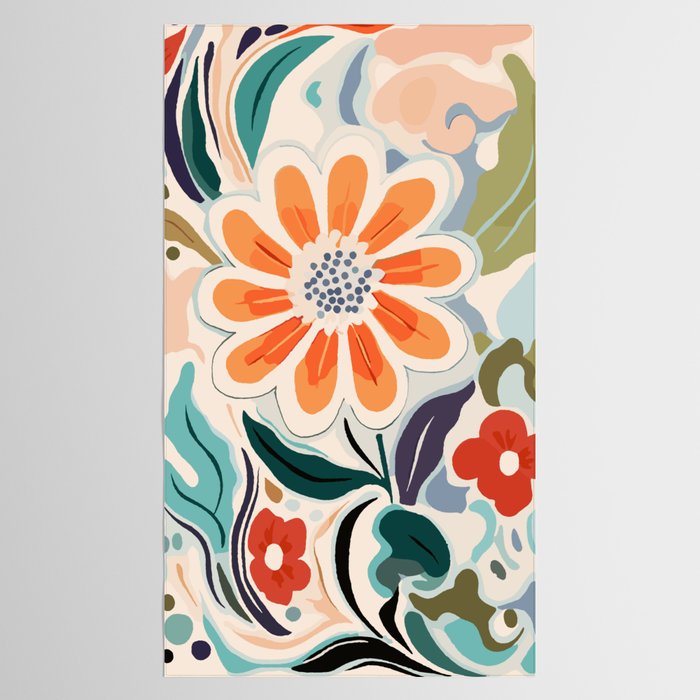Charlotte Flower Market Print Tablecloth Gallery Image 2