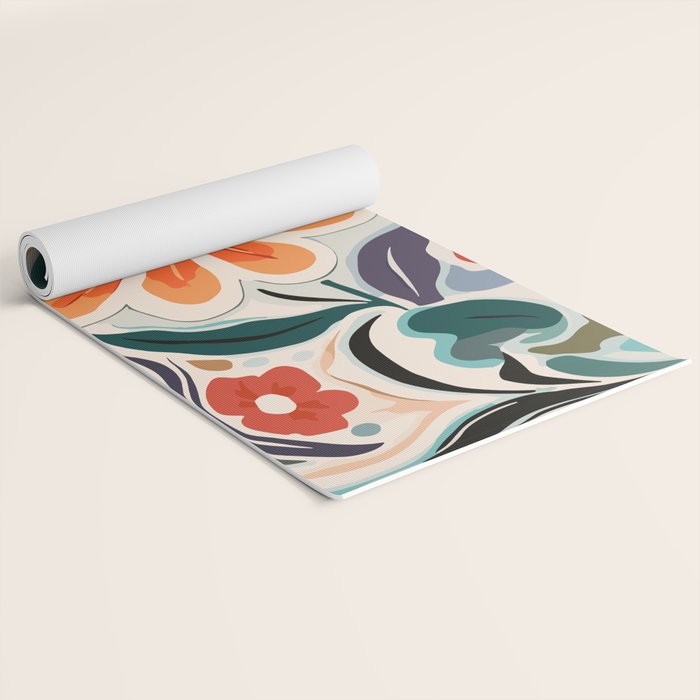 Charlotte Flower Market Print Yoga Mat Gallery Image 2