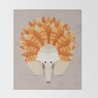 Whimsical Echidna Throw Blanket Gallery Image 2