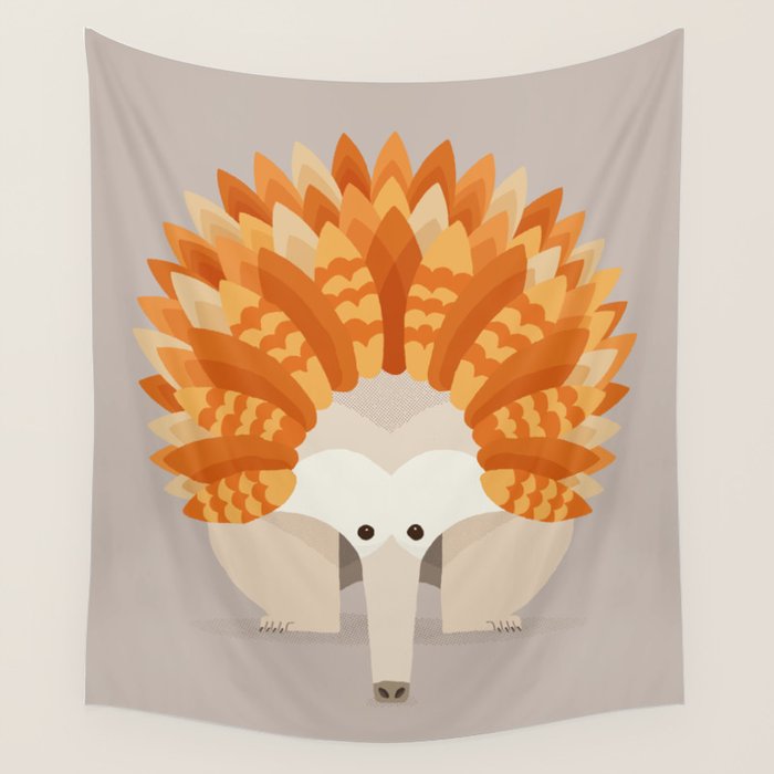Whimsical Echidna Wall Tapestry Gallery Image 1