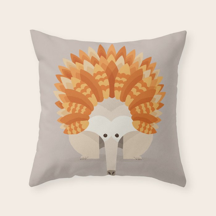 Whimsical Echidna Throw Pillow Gallery Image 6
