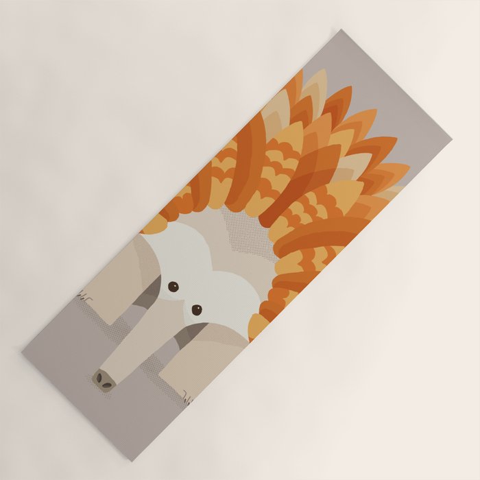 Whimsical Echidna Yoga Mat Gallery Image 1