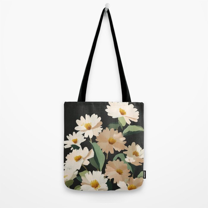 Soft Bloom Noir Tote Bag Gallery Image 2