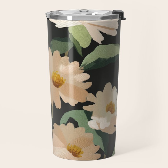 Soft Bloom Noir Travel Mug Gallery Image 2