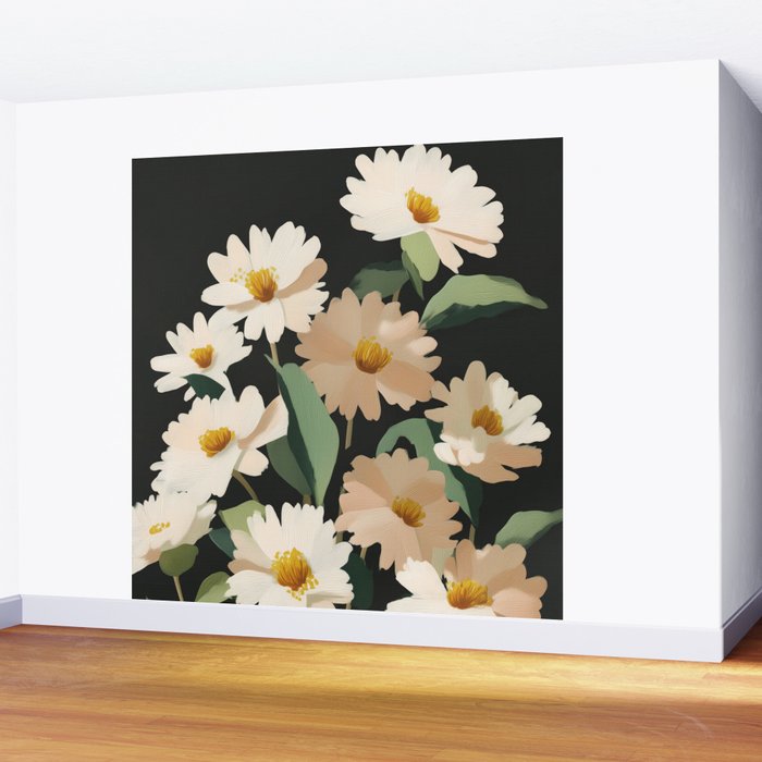 Soft Bloom Noir Wall Mural Gallery Image 2