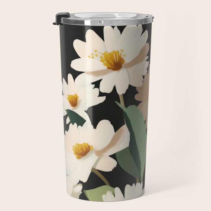 Soft Bloom Noir Travel Mug Gallery Image 3