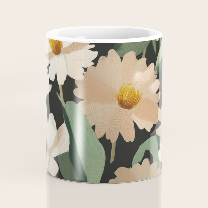 Soft Bloom Noir Coffee Mug Gallery Image 4