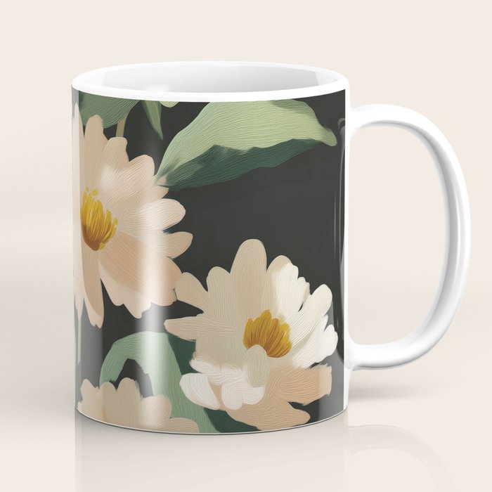 Soft Bloom Noir Coffee Mug Gallery Image 1