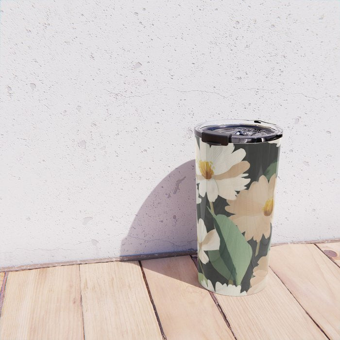 Soft Bloom Noir Travel Mug Gallery Image 4