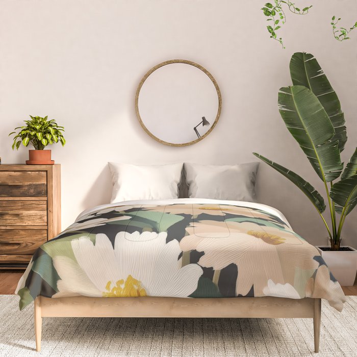 Soft Bloom Noir Comforter Gallery Image 3
