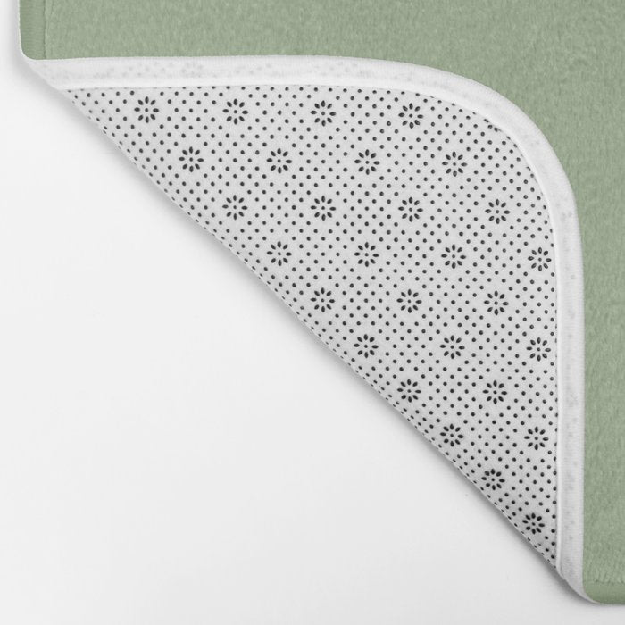 Sea Green Solid Matte Colour Blocks Bath Mat Gallery Image 2