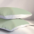 Sea Green Solid Matte Colour Blocks Pillow Sham Gallery Image 3