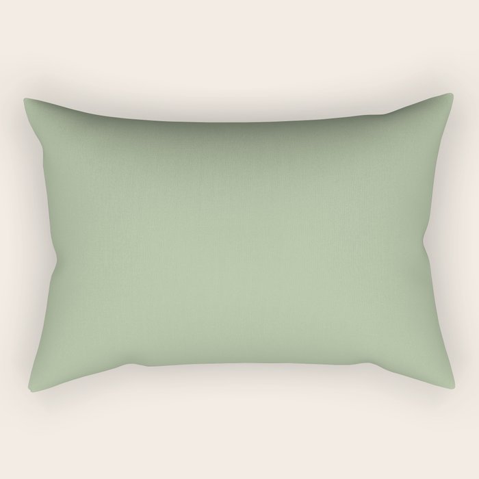 Sea Green Solid Matte Colour Blocks Rectangular Pillow Gallery Image 1