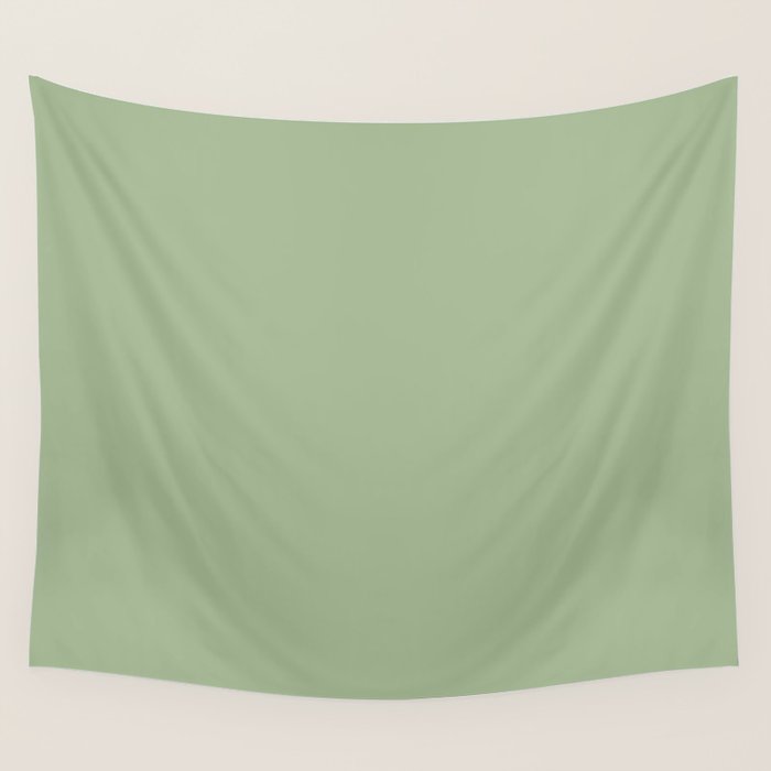 Sea Green Solid Matte Colour Blocks Wall Tapestry Gallery Image 1
