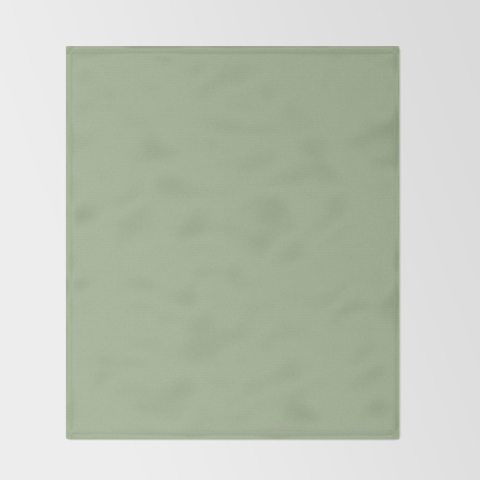 Sea Green Solid Matte Colour Blocks Throw Blanket Gallery Image 2