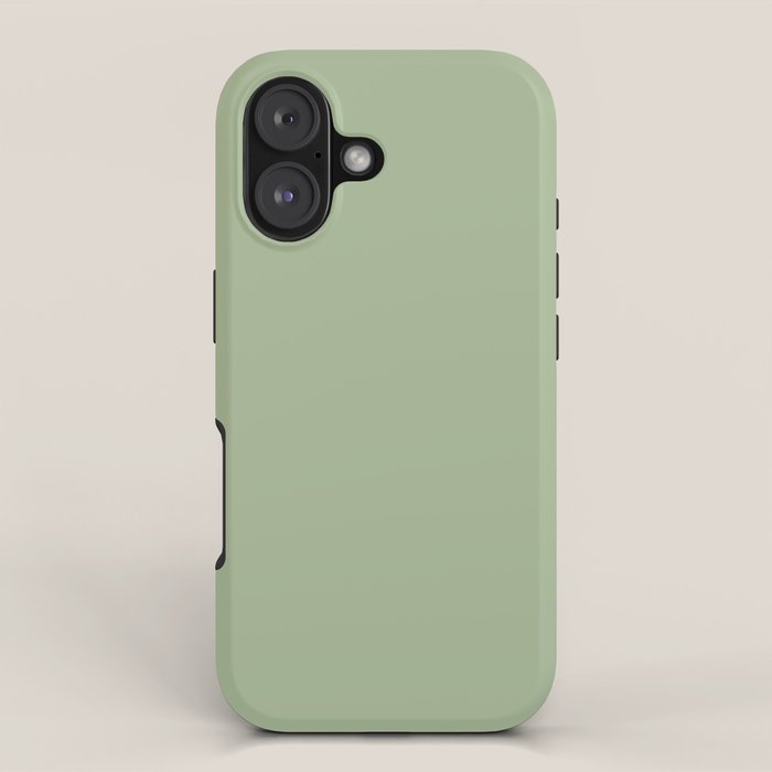 Sea Green Solid Matte Colour Blocks iPhone Case Gallery Image 1