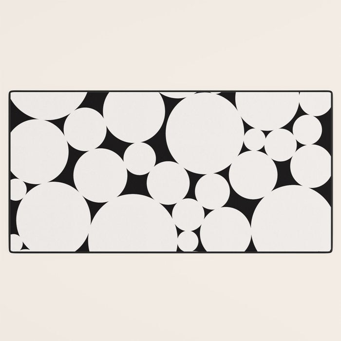 Circular Collage - Black and White Desk Mat Gallery Image 3