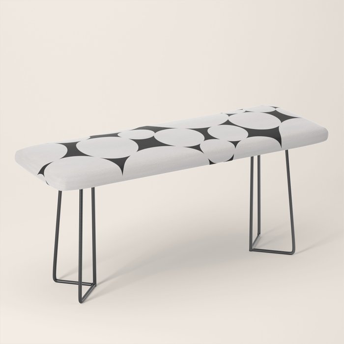 Circular Collage - Black and White Bench Gallery Image 1