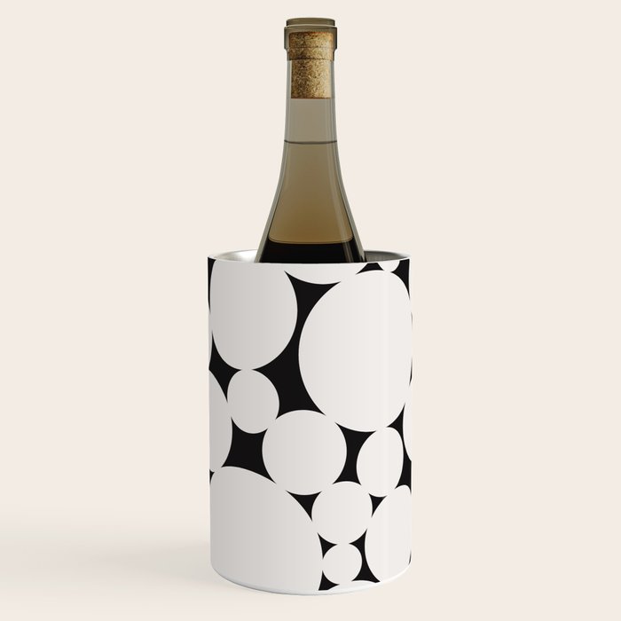 Circular Collage - Black and White Wine Chiller Gallery Image 1