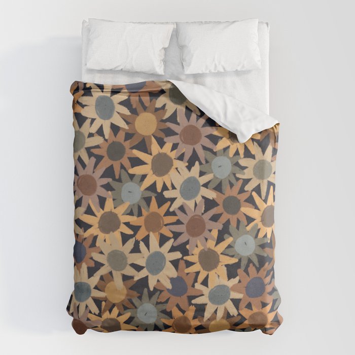 Hand Drawn Florals #5 Duvet Cover Gallery Image 1