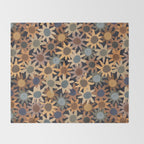 Hand Drawn Florals #5 Throw Blanket Gallery Image 2
