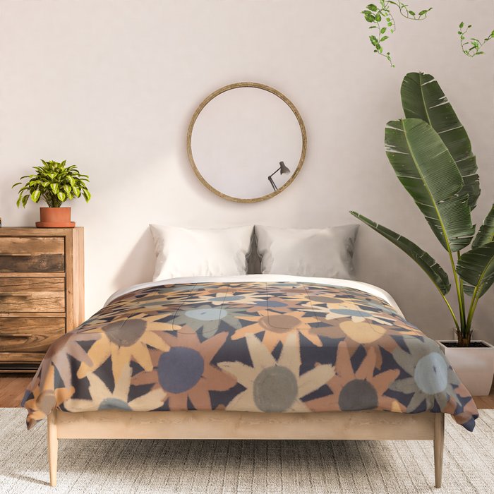 Hand Drawn Florals #5 Comforter Gallery Image 3