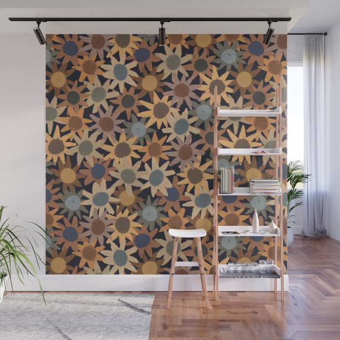 Hand Drawn Florals #5 Wall Mural Gallery Image 1