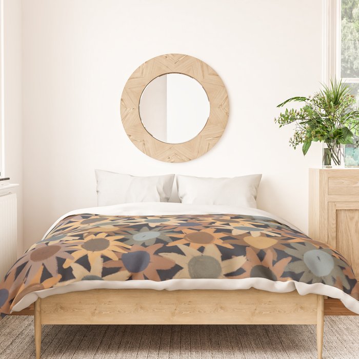 Hand Drawn Florals #5 Duvet Cover Gallery Image 3
