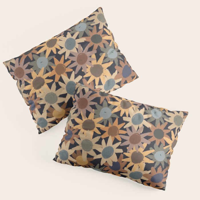 Hand Drawn Florals #5 Pillow Sham Gallery Image 1