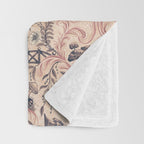 Fairytale Forest Raccoons - pink Throw Blanket Gallery Image 3