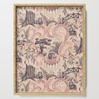 Fairytale Forest Raccoons - pink Serving Tray Gallery Image 1