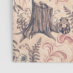 Fairytale Forest Raccoons - pink Poster Gallery Image 3