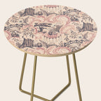Fairytale Forest Raccoons - pink Side Table Gallery Image 2