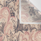 Fairytale Forest Raccoons - pink Wall Tapestry Gallery Image 3