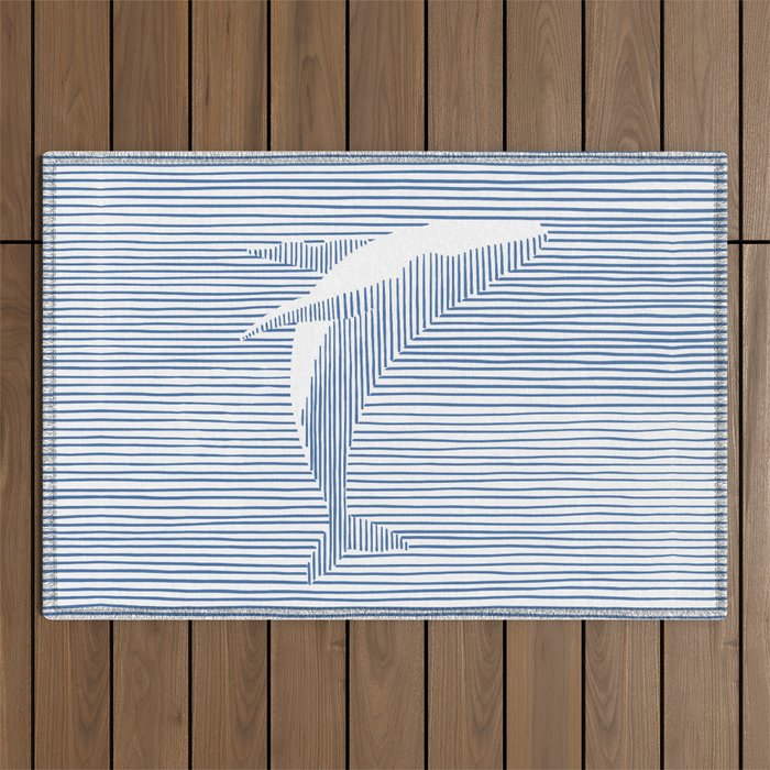 Whale Splash Outdoor Rug Gallery Image 1