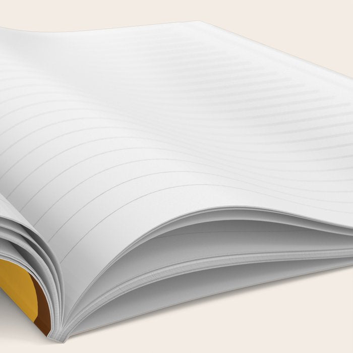 Retro 70s Style Geometric Design 747 Scandi Autumn Notebook Gallery Image 2