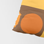 Retro 70s Style Geometric Design 747 Scandi Autumn Pillow Sham Gallery Image 4