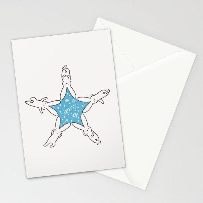 Rabbit Star Stationery Card Gallery Image 2