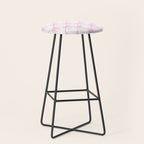 Pastel Pink Bows Coquette Aesthetic Vintage Romantic Feminine Preppy Bedroom Stool Gallery Image 1