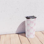 Pastel Pink Bows Coquette Aesthetic Vintage Romantic Feminine Preppy Bedroom Travel Mug Gallery Image 4