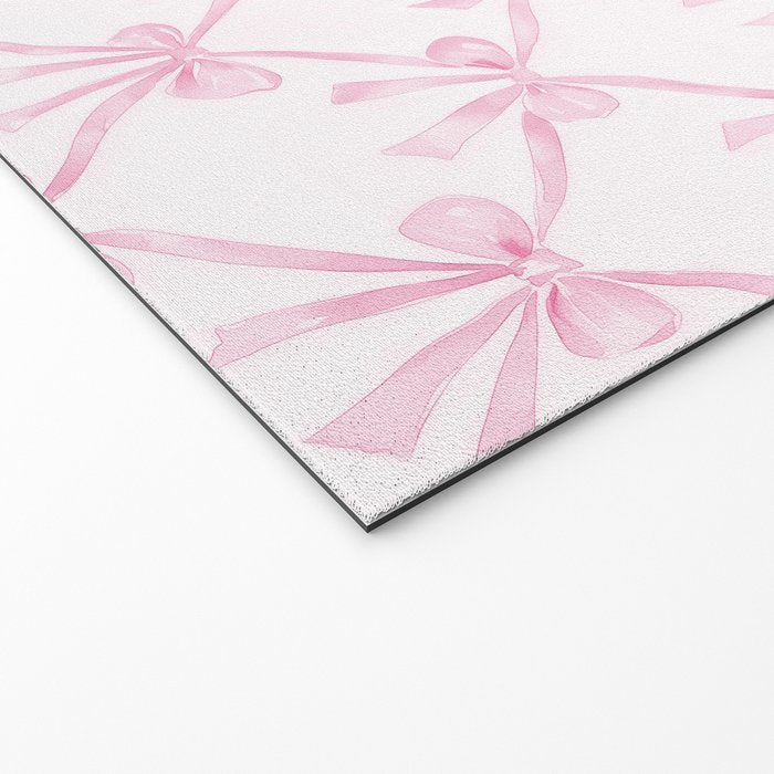Pastel Pink Bows Coquette Aesthetic Vintage Romantic Feminine Preppy Bedroom Welcome Mat Gallery Image 2