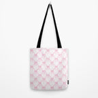 Pastel Pink Bows Coquette Aesthetic Vintage Romantic Feminine Preppy Bedroom Tote Bag Gallery Image 2