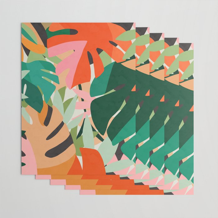 Tropical leaves in the jungle Wrapping Paper Gallery Image 3